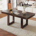 Extendable Farmhouse Dining Table with Removable Leaf Seats 4 to 8