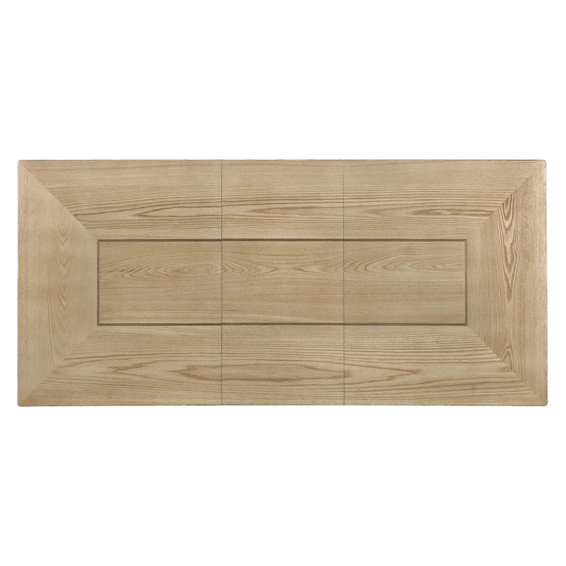 Extendable Farmhouse Dining Table with Removable Leaf Seats 4 to 8