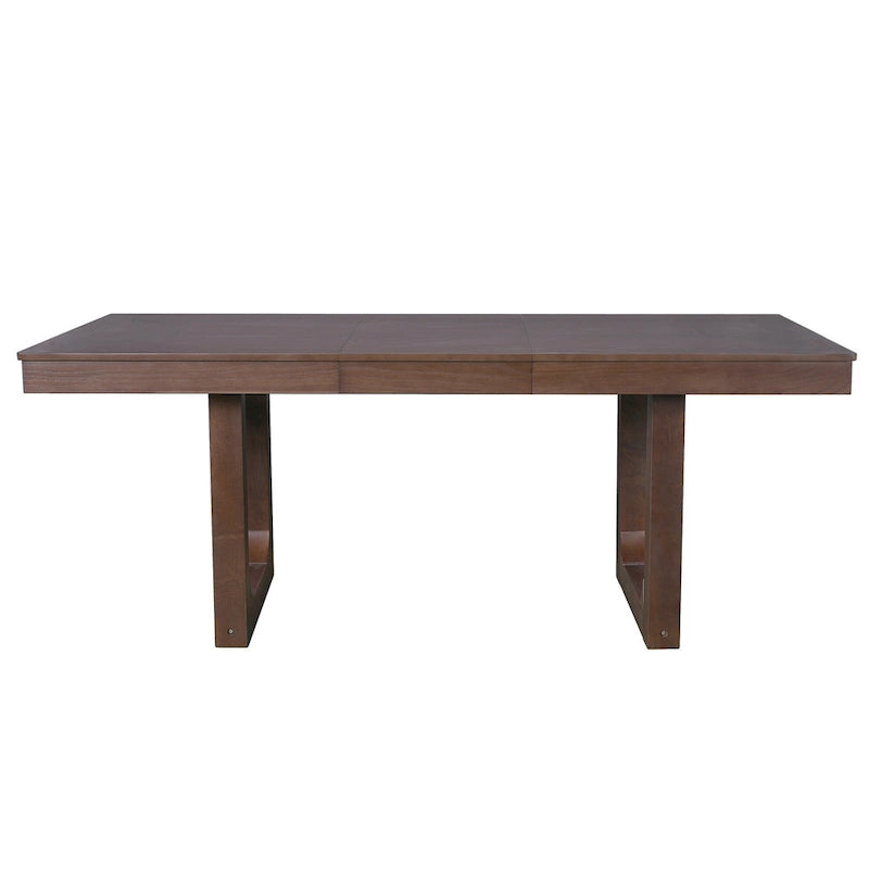 Extendable Farmhouse Dining Table with Removable Leaf Seats 4 to 8