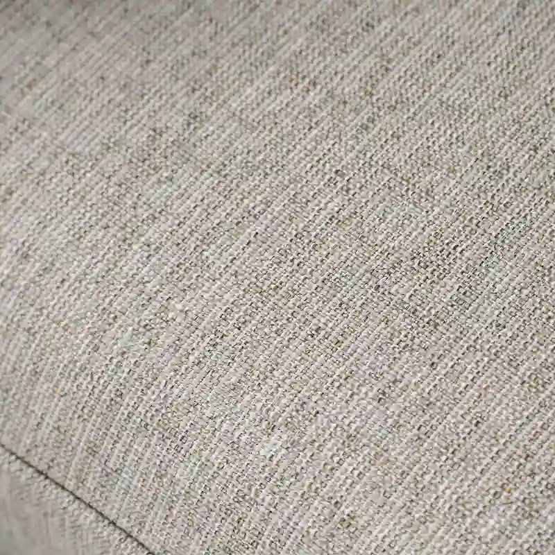Grey Linen Transitional Sofa with Track Arms Welt Trim Accent Pillows