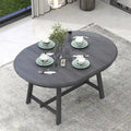 Round Extendable Dining Table with Flip Leaf Hidden Extension Rubberwood Legs